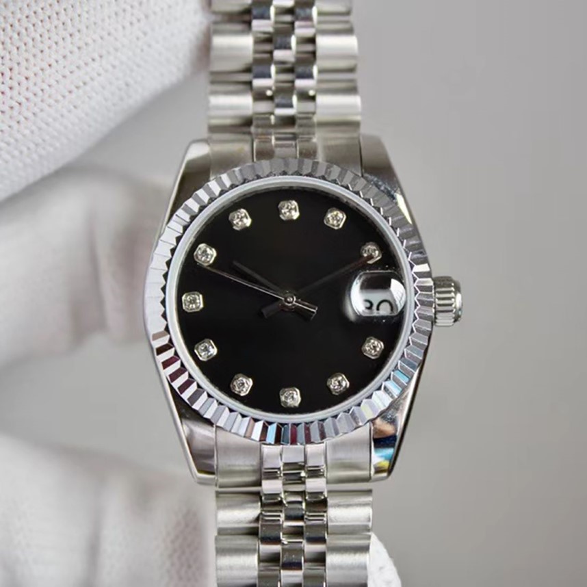 Ladies Fashion Diamond Watch 31m Automatisk mekanisk eller kvarts batteriklocka damer ultratunn stål vattentät högkvalitativ wat270u