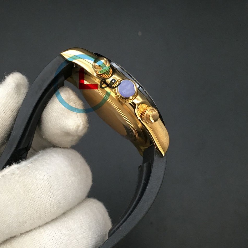 12 kolorów Wysokiej jakości mężczyźni Watch Mechanical Automatyczne silikonowe pasek na rękę na rękę Ceramiczną ramkę Sapphire 116518 Zegarki nurkowe 40 mm203q