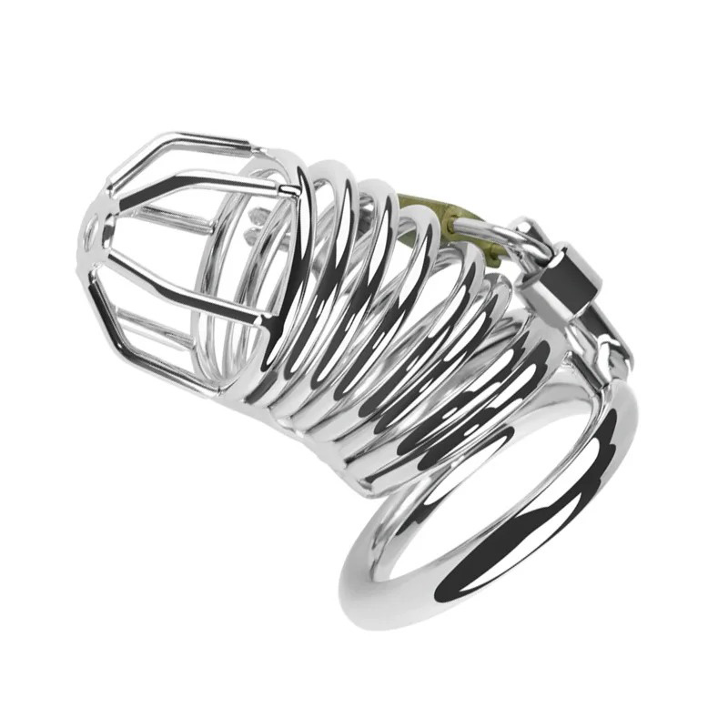 Stainless Steel Male Metal Chastity Cage Penis Ring Mesh CB Lock Chastity Belt Sissy Penis Bondage Adult Sex Toys For Man