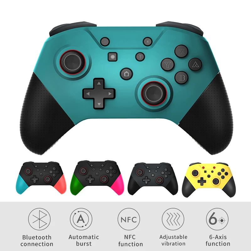 GamePads SP5246 dla Nintendo Switch Pro bezprzewodowy kontroler gamepad joystick z NFC i 3D Joysticks Bluetooth Game Pad