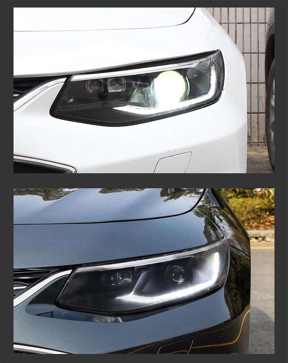 ترقية المصابيح الأمامية LED لـ MALIBU XL 20 16-20 18 DRL LIGHT LIGHT LIGHT SIGNING SIDAL SIDES