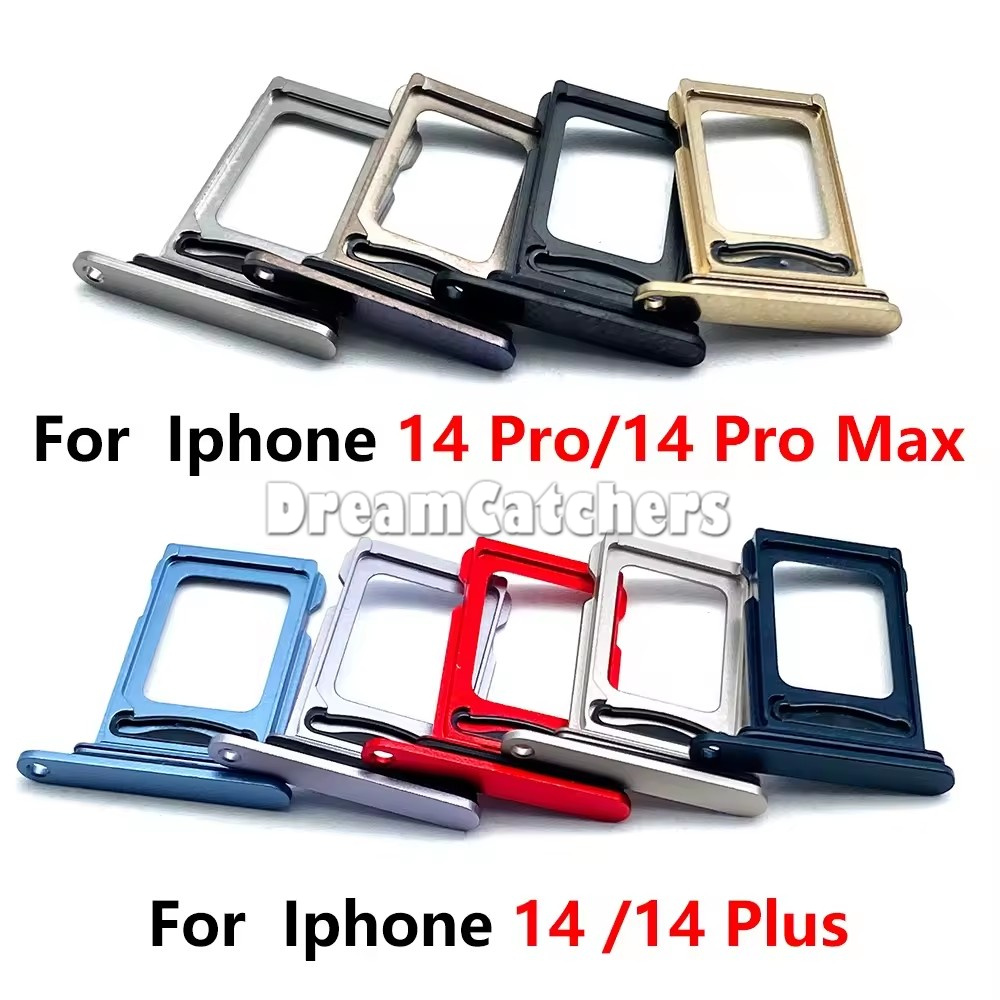 iPhone 14 Plus 용 SIM 카드 홀더 소켓 슬롯 트레이 13 12 Pro Max X XS Micro Nano 어댑터 홀더 휴대 전화 교체 수리 부품