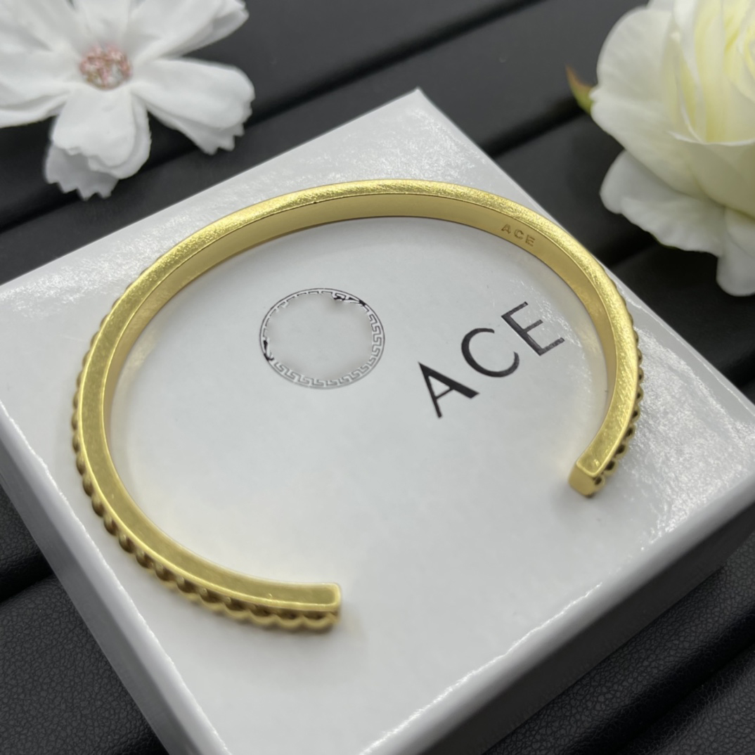Дизайнерский браслет, повседневный женский открытый браслет, роскошный винтажный дизайн с буквами, бесплатный регулируемый браслет высокого качества