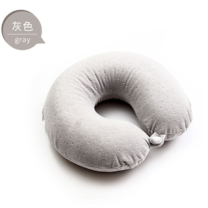 verastore Coussin décoratif en forme de U, respirant, noyau en caoutchouc latex, contour ergonomique, cadeau, sommeil confortable, doux, nid d'abeille, Thaïlande