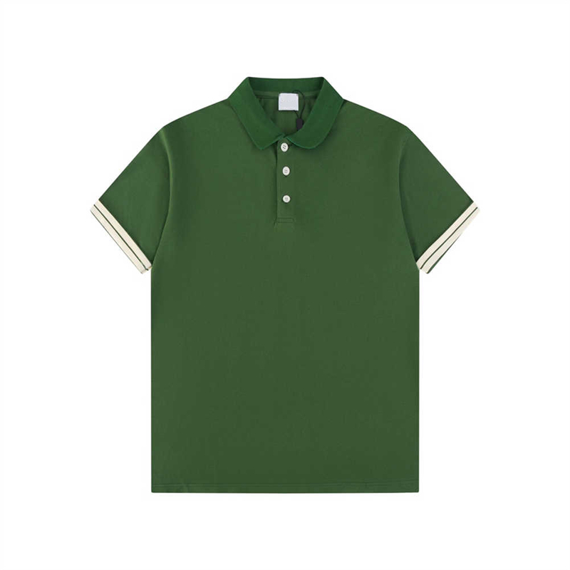 Polo à revers BB pour hommes de créateur T-shirt à manches courtes à rayures de couleur unie brodée Polo d'été confortable et respirant m-xxxl