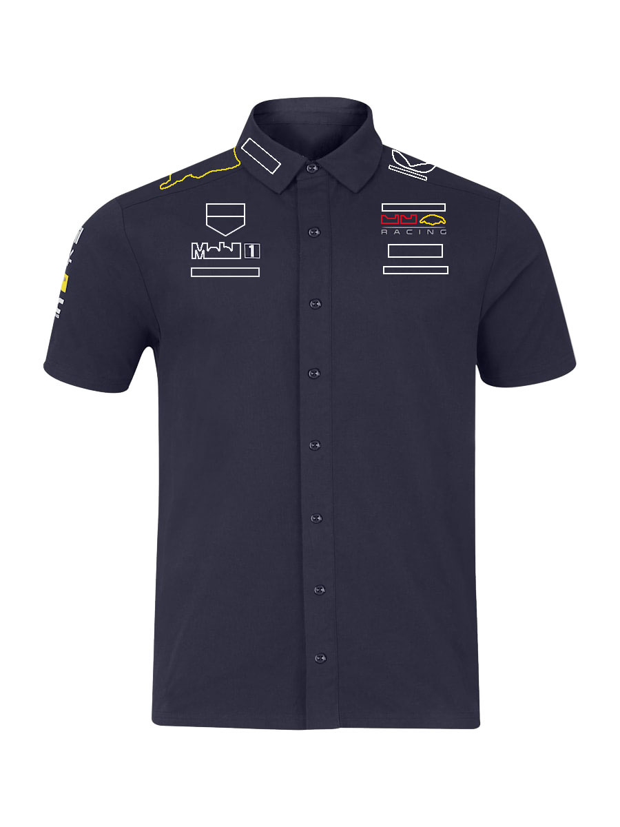 F1 Racing Suit Shirts 2024 Formel 1 Team Lapel andningsbara skjortor Summer Casual Bekväm t-shirt Högkvalitativ herr Jersey Custom