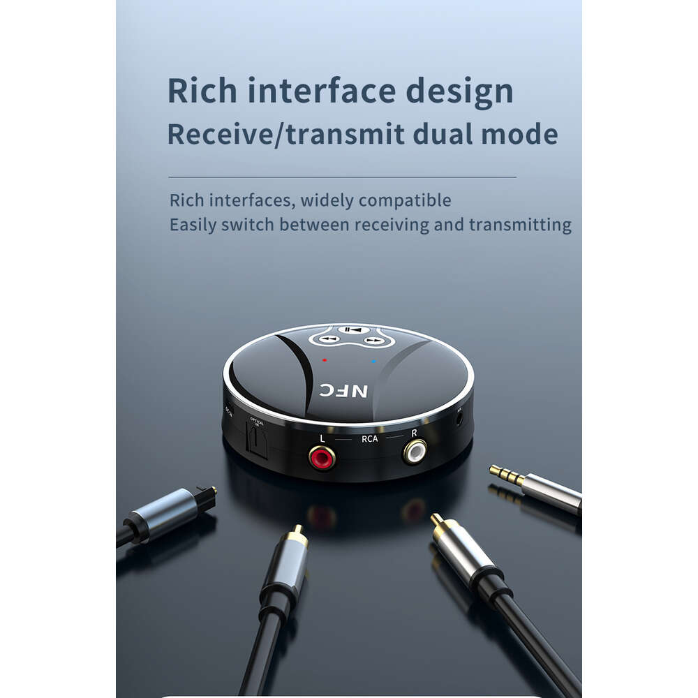 NFC RCA Receiving Bluetooth Fiber Optic Tosilnk Audio Transmitter