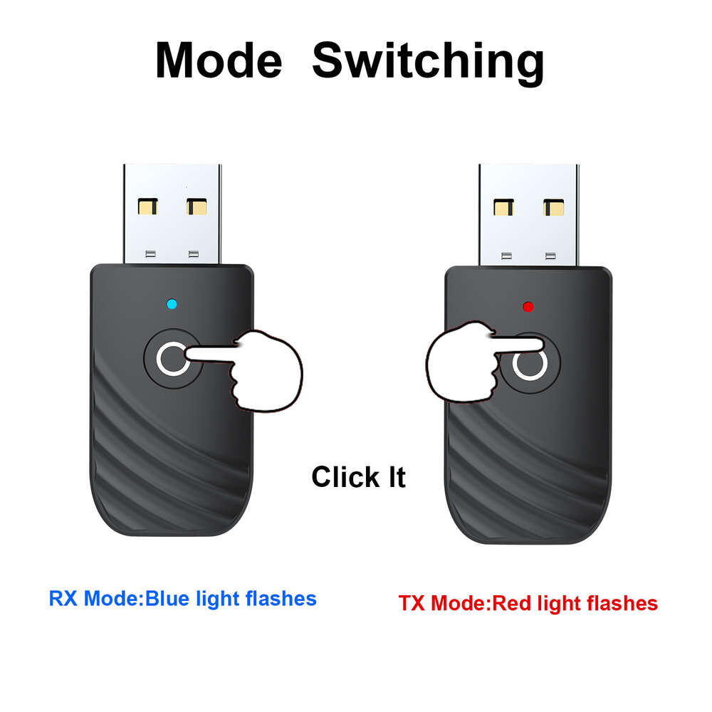 Ny 5.0 Bluetooth Audio Mottagare sändare tre i en USB -adapter TV -datorbil SY319