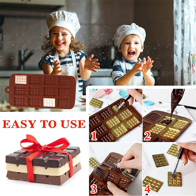 DIY Chocolate Chip Mold Waffle Pudding Baking Tool Cake Decoration Bakeware Silicone Home Kitchen Baking Cooking Gadge