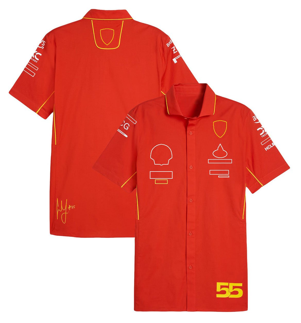 F1 Rennanzug 2024 Neues Team Summer Summer Kurzärmelig-Polo-Shirt Schnelltrocknende Männer-Sport-Shirt kann angepasst werden.