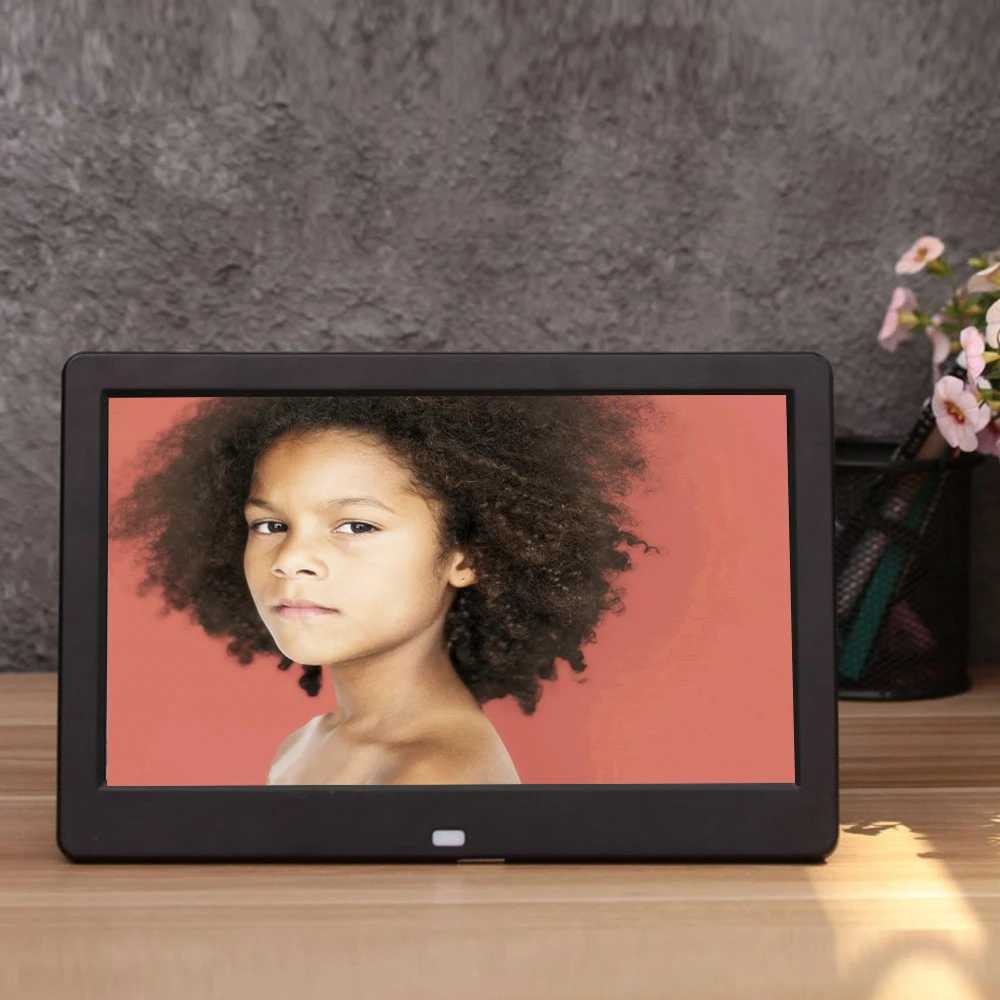 Digital Photo Frames New7 8 10 inch Screen LED Backlight HD 1024*600 Digital Photo Frame Electronic Album Picture Music Movie Full Function Good Gift 24329