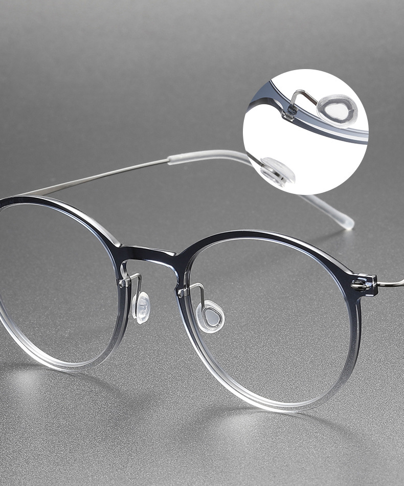 Solglasögon titanramar designer märke vintage mode lyxiga kvinnor män glas ramar glasögon glasögon-ram lins till107