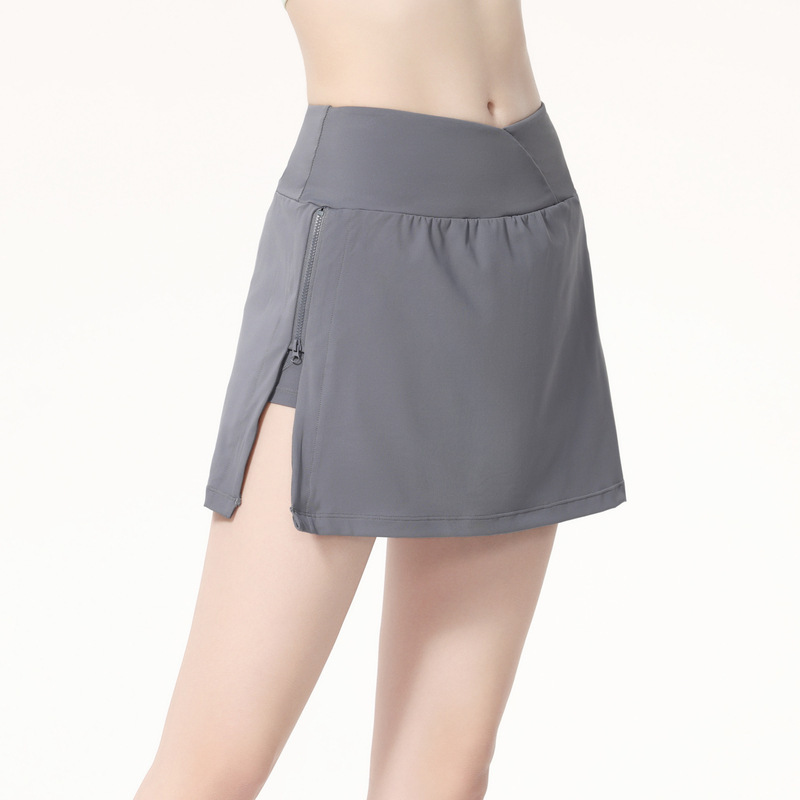 al yoga dames zomersport korte rok, antireflectie fitnessrok voor dames, hardlooptennisgroep yoga shorts rok