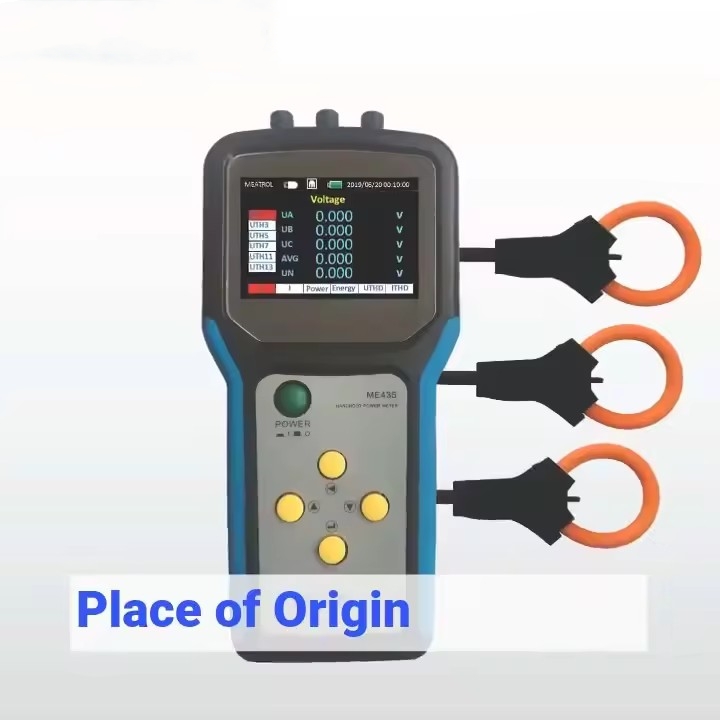 Handheld Power Logger 3 Phase four Wire Voltage Current Measuring Digital smart Energy Power Meters PLS-ME435