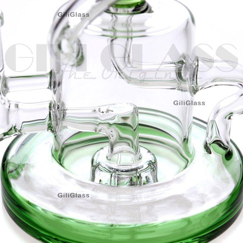 Recycler Bongs Water pipe Dab rig Vortex Effect Wax Bong Glass Pipes Heady Tornado Pipes Oil rigs Hookah with Bowl Quartz Banger