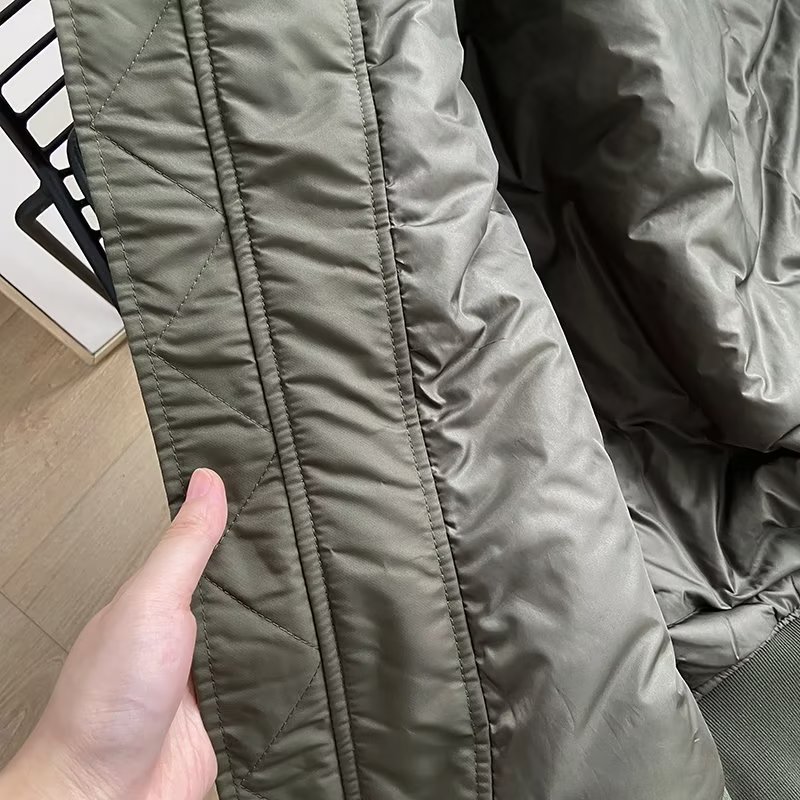 Blouson bombardier pour femme, avec fermeture éclair, col en v, manches longues, manteaux décontractés, printemps-automne 2024, BKW24012