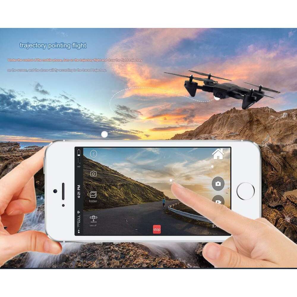 New Folding Dual Camera Aircraft DM107S Optical Flow Positioning 4K High-definition Aerial Drone