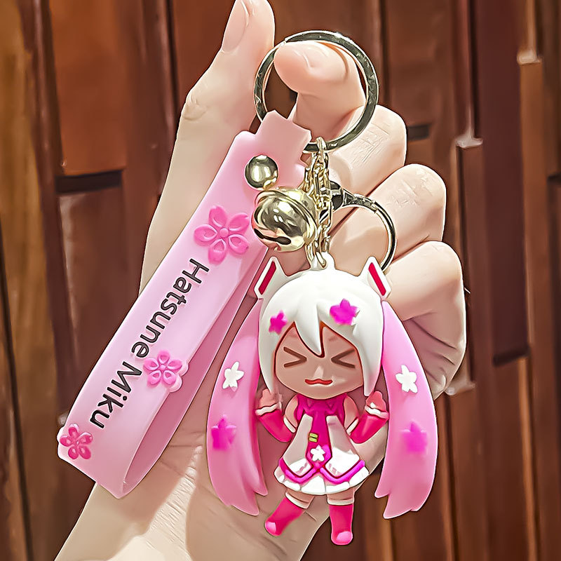 Söt anime nyckelring nyckelring Keyring American Girl Doll Par Student Personlig kreativ alla hjärtans dag gåva