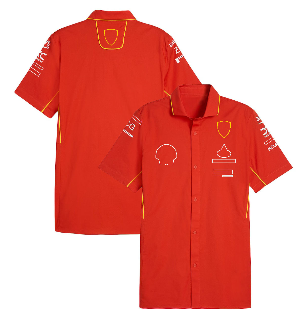 F1 Rennanzug 2024 Neues Team Summer Summer Kurzärmelig-Polo-Shirt Schnelltrocknende Männer-Sport-Shirt kann angepasst werden.