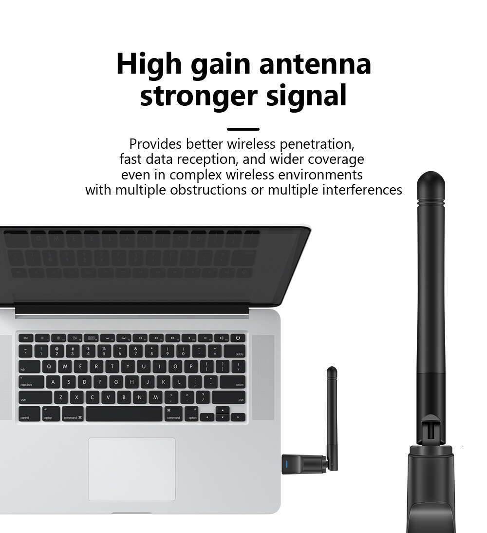 USB-Netzwerkkarte MTK7601 Desktop 150M kabelloser WLAN-Empfänger RTL8188 integrierte Antenne 2DB