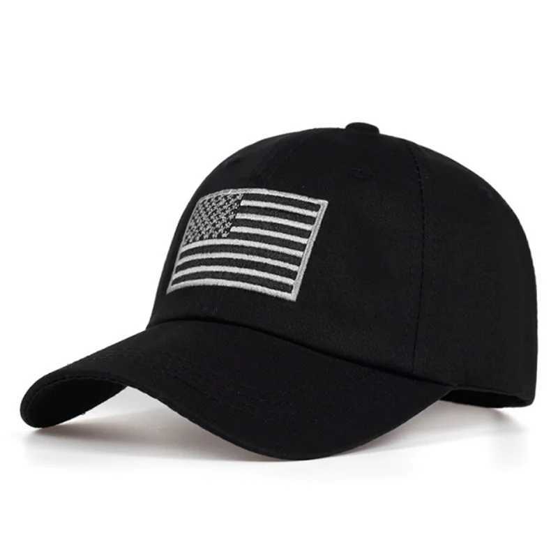 Boll Caps New Fashion Cotton Baseball Hat Bone Mens Tactical Army Military Dad Hat Us Flag Hip Hop Hat Sports Truck Hat Gorras J240226