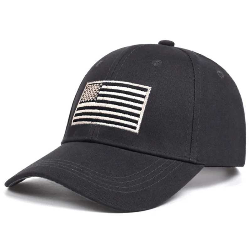 Boll Caps New Fashion Cotton Baseball Hat Bone Mens Tactical Army Military Dad Hat Us Flag Hip Hop Hat Sports Truck Hat Gorras J240226