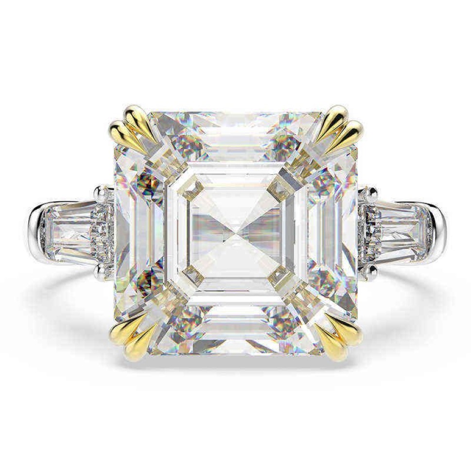 OEVAS 100% 925 argent Sterling créé Moissanite Citrine diamants pierres précieuses bague de fiançailles de mariage bijoux fins cadeau entier Y0312w