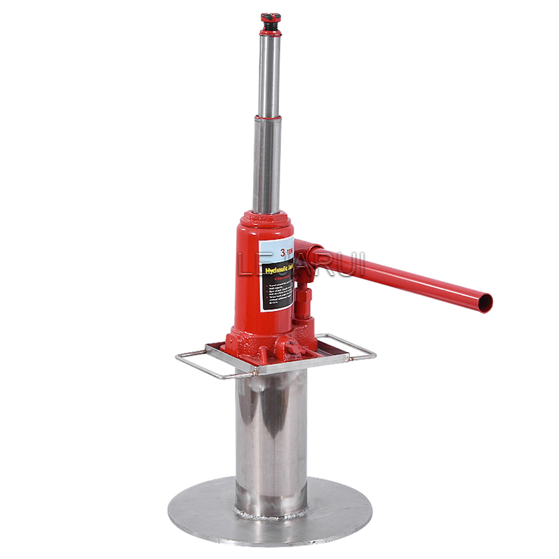 36L Commercial Manual Hydraulic Jack Honey Press Machine Stainless Steel Hand Grape Juicer