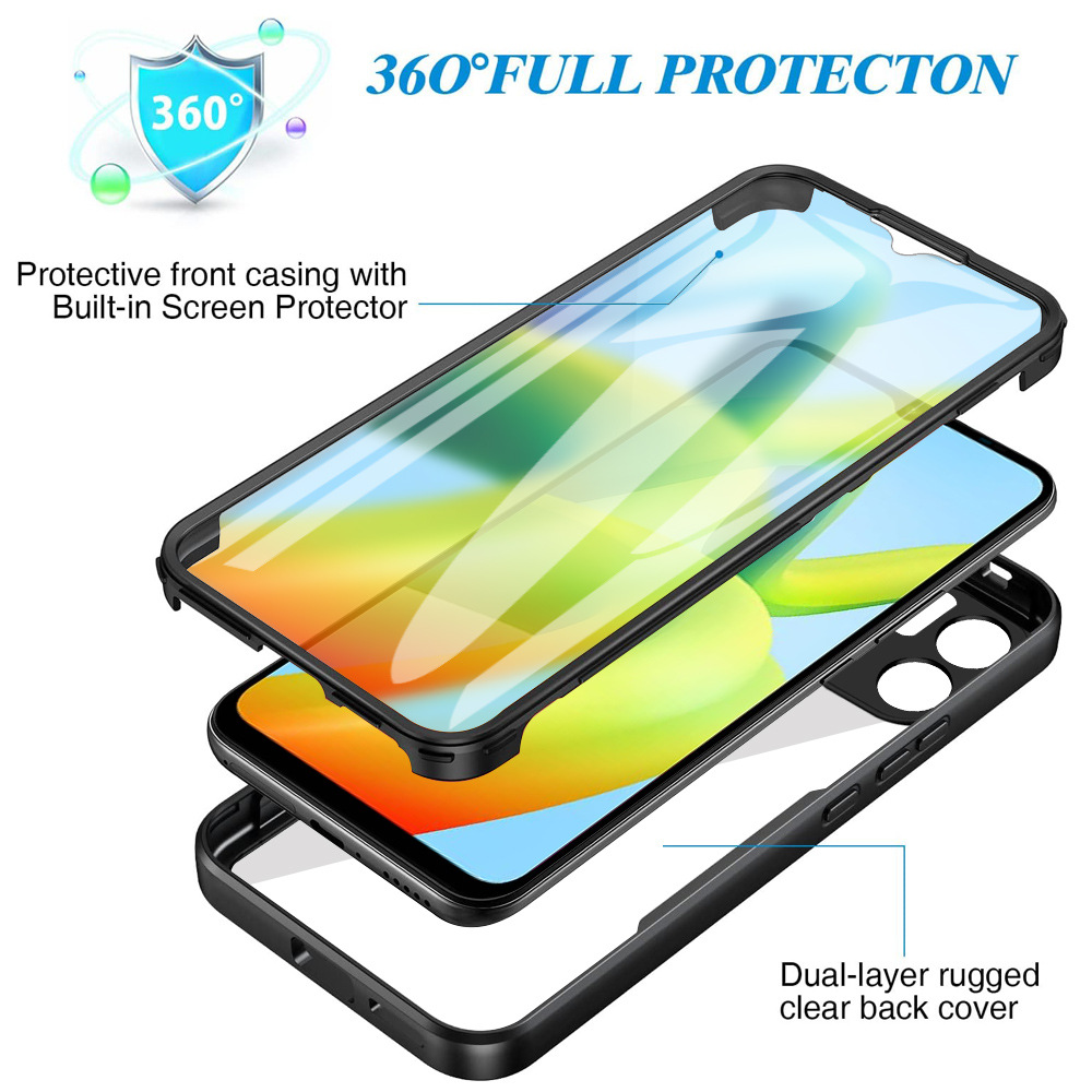 360 Xiaomi 14 13T 12t Poco X6 F5 Redmi A3 13C A2 Note 13 12 Pro Ultra Case Protect ShockProof Capa