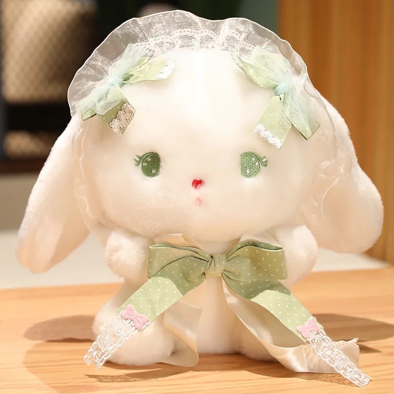 2024 Simpatici giocattoli di peluche di coniglio Lolita Bunny di peluche ripiene di animali bambini accompagnano il giocattolo del sonno i regali dei bambini