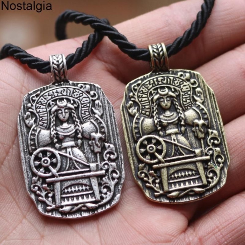 10 pezzi Goth dea del destino vichingo gioielli rune amuleto pendenti collane donne regalo festa della mamma Whole271M