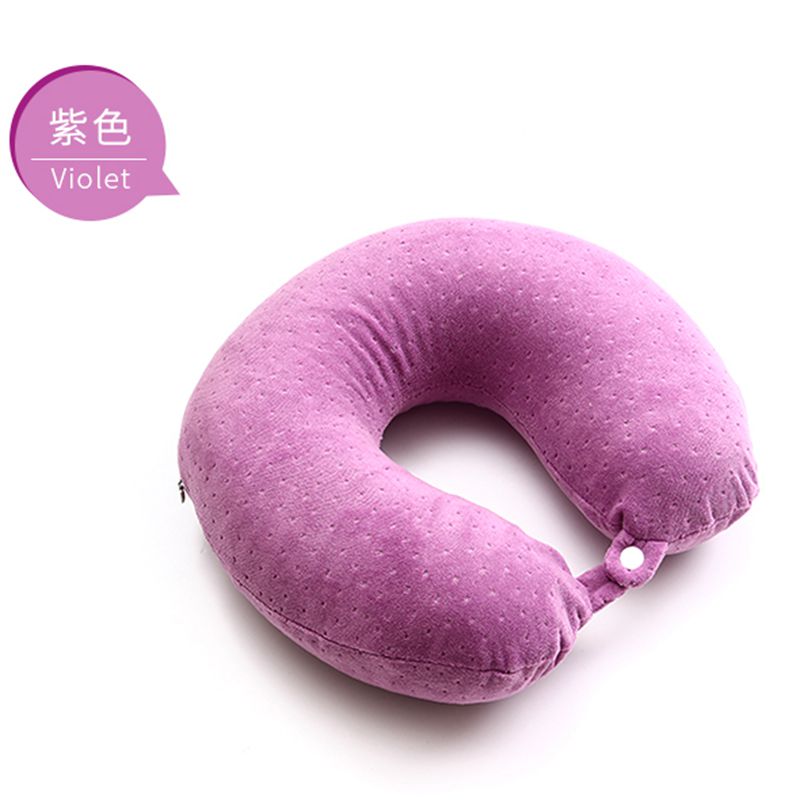 verastore Coussin décoratif en forme de U, respirant, noyau en caoutchouc latex, contour ergonomique, cadeau, sommeil confortable, doux, nid d'abeille, Thaïlande