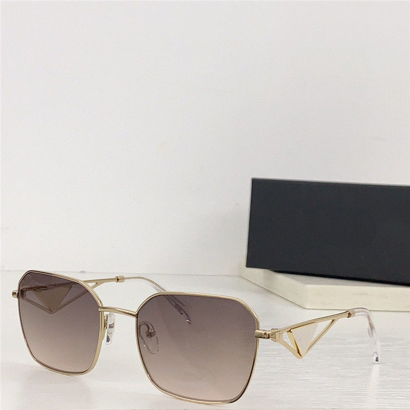 Nowe modne okulary przeciwsłoneczne 51 V klasyczna metalowa rama prosta i popularna styl wszechstronne okulary ochronne UV400 na zewnątrz