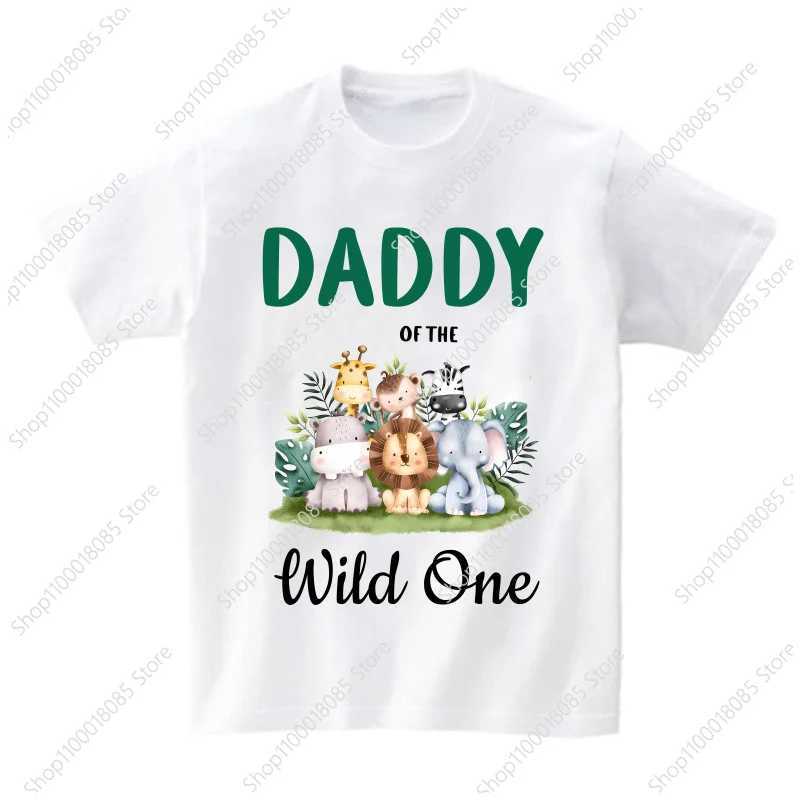 عائلة مطابقة ملابس العائلة مطابقة حديقة حيوانات حديقة حيوان عيد ميلاد tshirt البرية One Compley Kids Boy Shirt Party Tshirt أطفال الزي مخصص الاسم المخصص