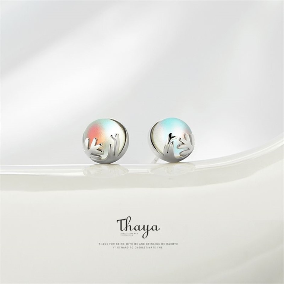 Thaya 925 prata aurora floresta brincos design original jóias para mulheres presente elegante 210506339k