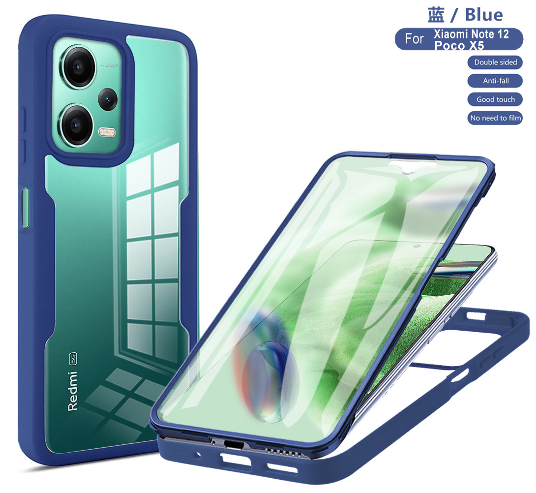 Coque de protection complète 360 °, étui de protection antichoc pour Xiaomi 14 13T 12T POCO X6 F5 Redmi A3 13C A2 Note 13 12 Pro Ultra