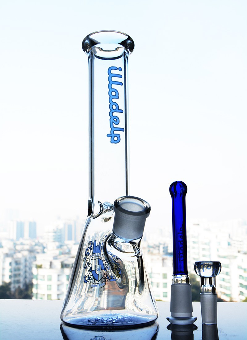 Nieuwe collectie hoge Hitman glazen waterpijpen Roken Glazen waterpijpen met perc Smoking Hookahs bong