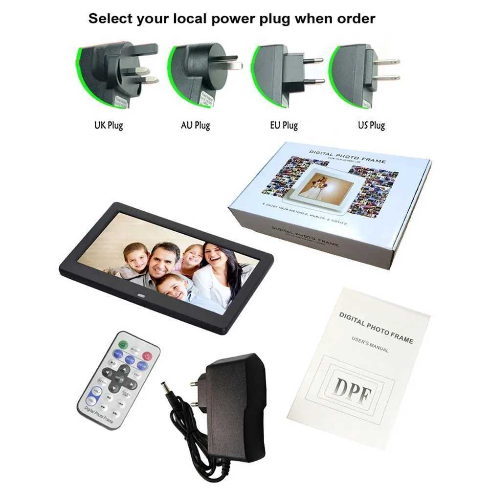 Digital Photo Frames New7 8 10 inch Screen LED Backlight HD Digital Photo Frame Electronic Album Picture Music Movie Full Function Good Gift 24329