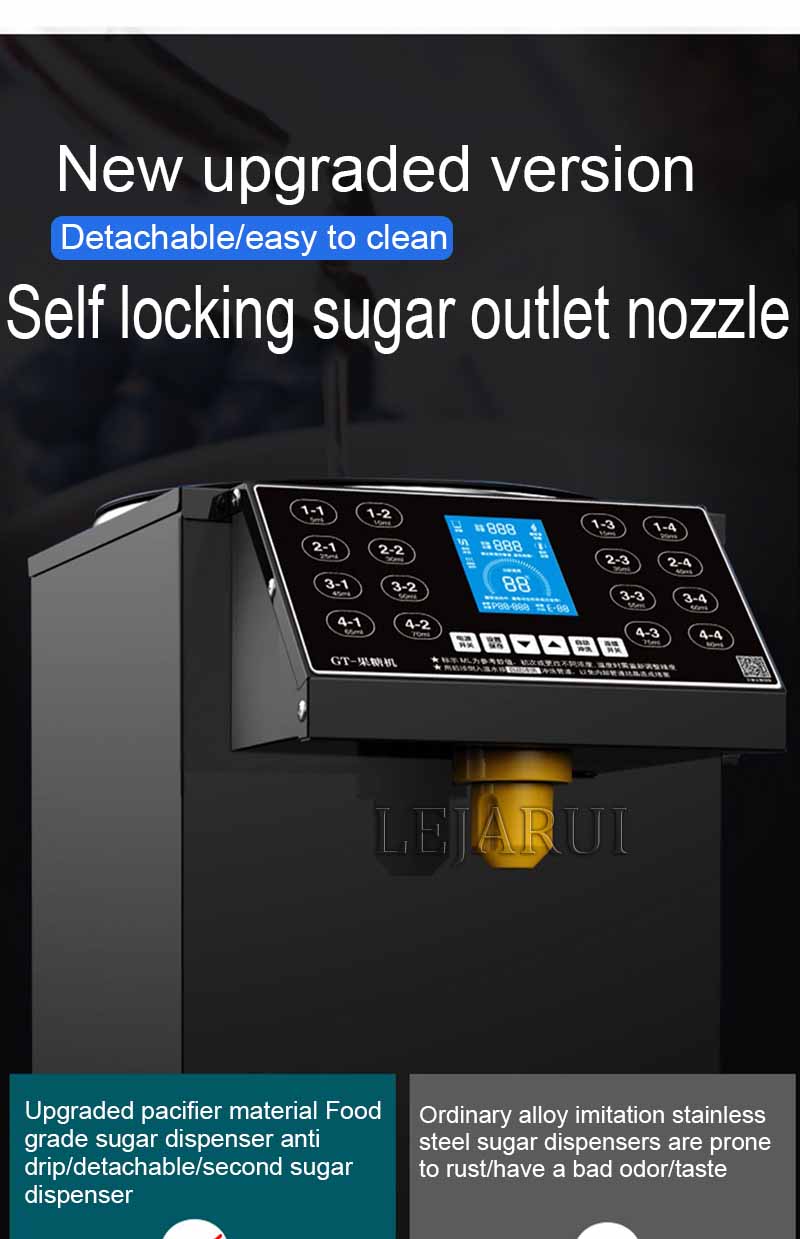 16 Grid Quantitative Fructose Filling Machine Bubble Milk Tea Shop Automatic Electric Syrup Sugar Dispenser Levulose Quantifier