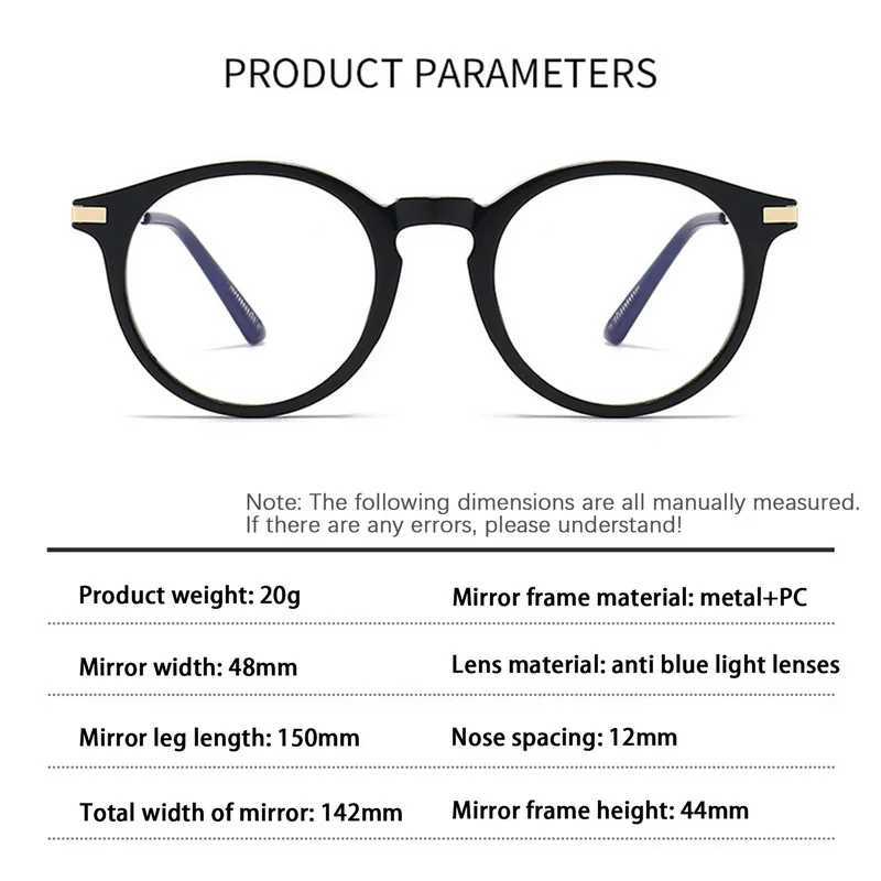 Brilmontuur 2024 Mode Leesbril Vrouwen Ouderen Verziend Brillen Anti Blauw Licht Bril Ronde Visie Zorg +0.00 ~ + 4.00 13 kleuren