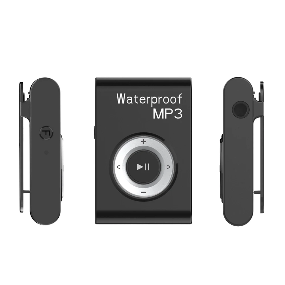 Reproductores Mini impermeable Natación Reproductor de MP3 4GB 8GB Deportes Correr Montar HiFi Estéreo Música MP3 Walkman con radio FM Clip Auricular