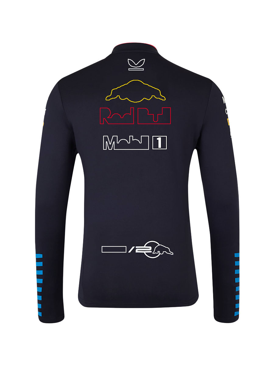 2024 F1 Team Sweat à capuche Formule 1 Racing Sweat à capuche zippé sur toute la longueur Pilote Fans Sweat-shirt à demi-zip Veste coupe-vent pour hommes Pull à capuche