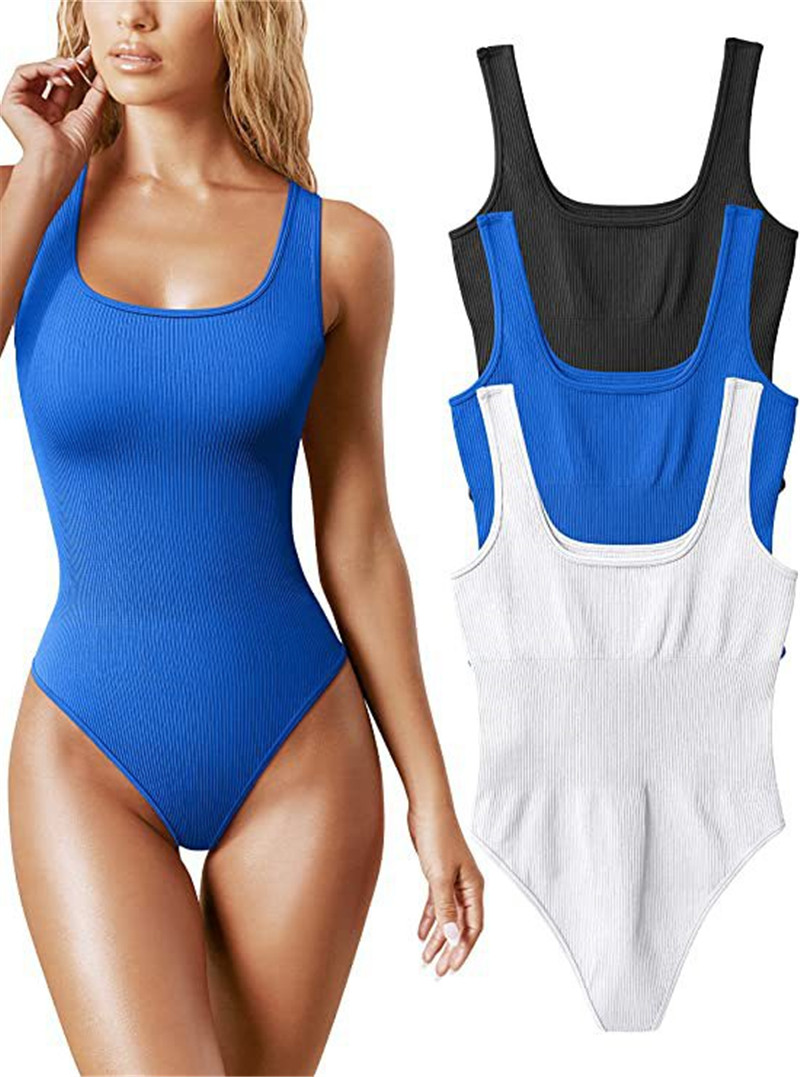 Femmes Summer Designer Combinaisons Femmes Sans Manches Barboteuses Sexy Sangle Luxurys Maillot De Bain U Forme Maillots De Bain Dames Maillot De Bain Maillot De Bain Vêtements De Plage