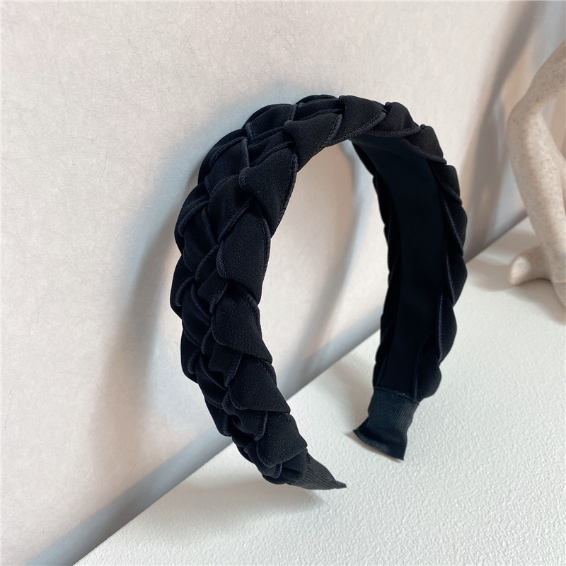 Partihandelstyg stickande hårband vintage eleganta pannband för kvinnor flickor breda hår hoops presenthårtillbehör