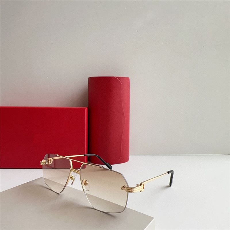 Yeni Moda Tasarımı Çokgen Şekiş Pilot Güneş Gözlüğü 0426S Metal Çerçeve Çıkmaz Lens Basit ve Popüler Stil Çok Yönlü UV400 Koruyucu Gözlük