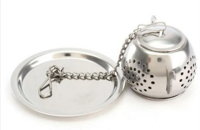 Tea Infuser 3.8CM Teapot shaped 304 Stainless Steel Herbal Pot Tea Infuser Strainers Filter Tea Ball