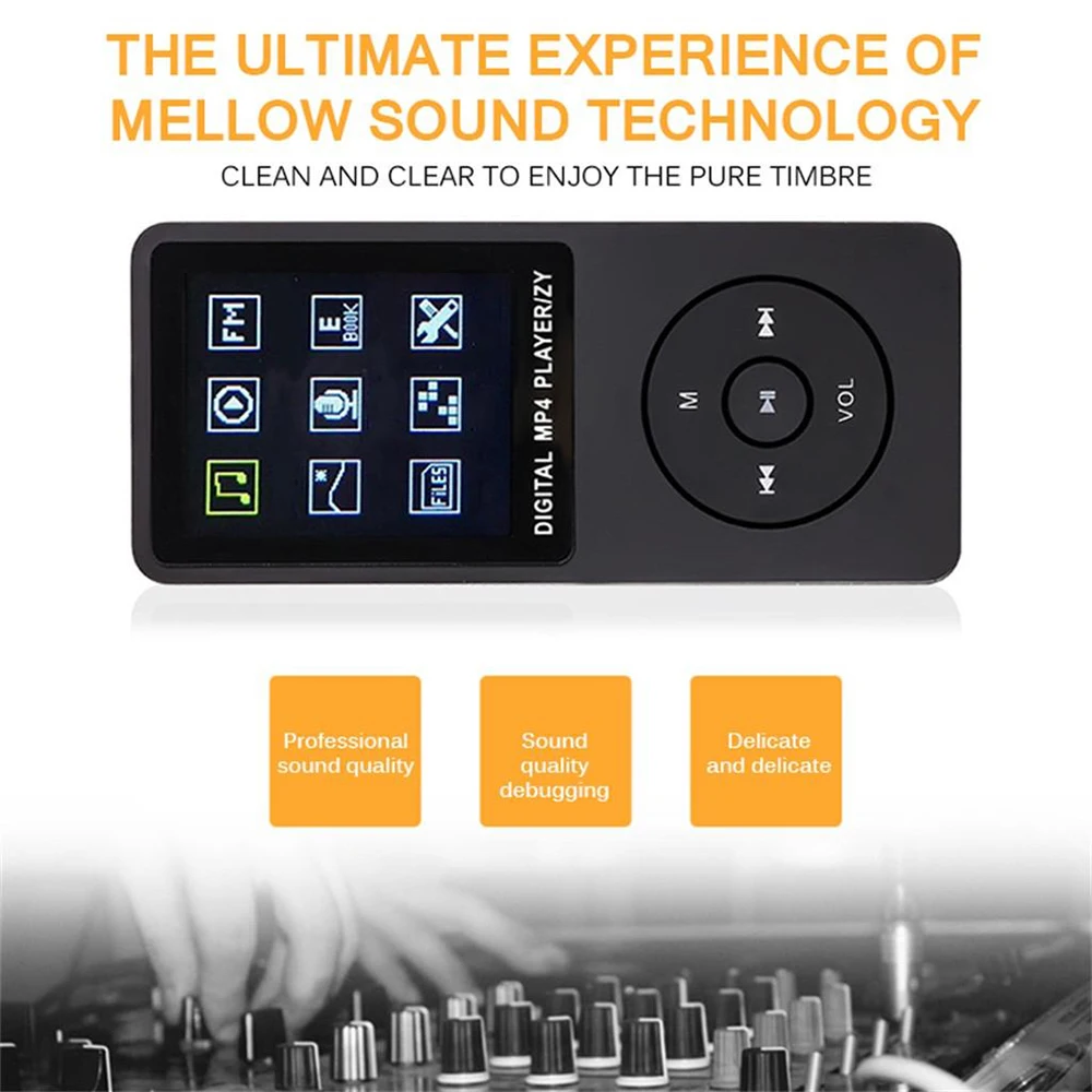 Плеер KLW с поддержкой TF-карты 32 ГБ, цифровое видео, 1,8 дюйма, ЖК-дисплей, MP3, MP4, музыкальный медиаплеер с FM-радио, домашний фото-спортивный инструмент