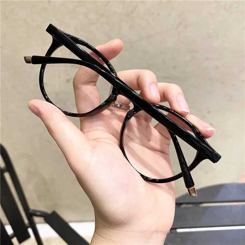 Brilmontuur Vintage Ronde Optische Bril Vrouwen Mannen Anti Blauw Licht Brillen Frame Recept Transparante Lens Brilmontuur Unisex