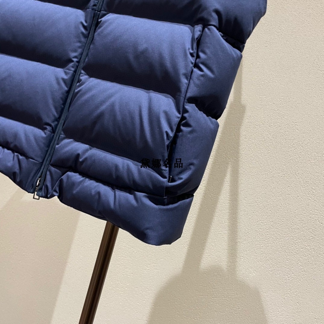 Gilet da uomo Autunno e Inverno loro Gilet in piumino con cappuccio in cashmere piana