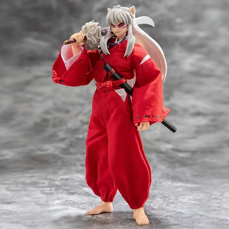 Brinquedos de transformação Robôs em estoque Dasin GT Model Kit Inuyasha 1/12TH SHF Action Figure GreatToys Anime PVC Toys Conjunto de pano liso Conjunto de plástico GifsL2403